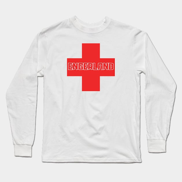 Engerland Fans Only By Abby Anime(c) Long Sleeve T-Shirt by Abby Anime